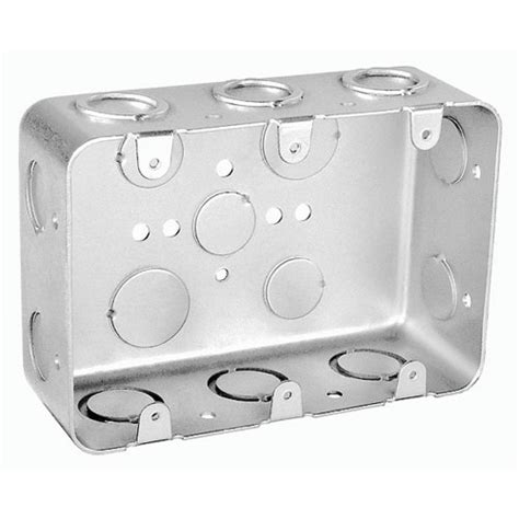 metal electrical box lid 3 gang|RACO 3.